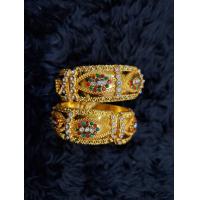 ราคา กำไลข้อมืออินเดีย 1คู่ ถวายพระแม่กาลี พระแม่ลักษมี พระแม่อุมา พระแม่ทุรคา ใส่กับชุดส่าหรีอินเดีย ชุดไทยและอีกหลายชุด กำไลงานอินเดียแบบเปิดใส่ง่ายสวยงาม (21077049476)