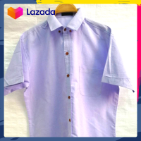 ราคา เสื้อเชิ้ตแขนสั้น สีฟ้าม่วง (12903535208)