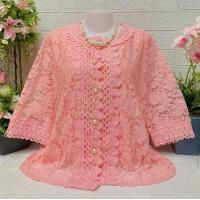 ราคา เสื้อลูกไม้แฟชั่น เสื้อลูกไม้กระดุมหน้า (16879198080)