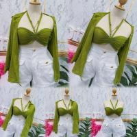 ราคา พร้อมส่งทันที เสื้อผ้าคนอ้วน ต๋องแฟชั่นเชทชีฟอง 2 ชิ้น รูดอก อก 38 46 เสื้อยาว 27 นร้า เชทแยกกัน น่ารักชีฟองรูดอก (18747381274)