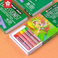 ราคา SAKURA Cray Pas EXPRESSIONIST Children Graffiti Color Crayon Suit ซากุระ สีชอล์ค พิเศษ ระบายได้บนหลายพื้นผิว ใช้ร่วมกับสีน้ำได้ (7137954777)