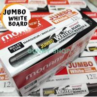ราคา Jumbo whiteboard marker ปากกาไวท์บอร์ด จัมโบ้ Monami มี 4 สี น้ำเงิน ดำ แดง เขียว กล่อง 12 ด้าม (16510329595)