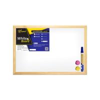 ราคา กระดานไวท์บอร์ด ขอบไม้ ขนาด 30x40 ชนิดแม่เหล็ก (15298086307)