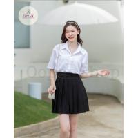 ราคา กระโปรงพลีทมีตะขอ เอวสูงง พลีทมีขอบเอว มีซิป มีตะขอ จีบใหญ่ ผ้านาโน ยาว1618 กระโปรงพลีททรงเทนนิส (20427385771)