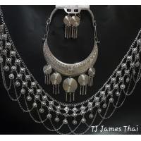 ราคา เครื่องประดับชุดไทย เครื่องประดับอีสาน เครื่องประดับชุดภาคเหนือ เครื่องประดับรำเซิ้ง จัดเซต จัดชุด สร้อยต่างหูสีเงิน และเข็มขัดเซิ้ง เข็มขัดจะคละลาย (13589217938)