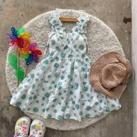 ราคา เดรส ลายดอก น่ารักๆ แขนระบาย หน้าอกเสริมฟองน้ำ (18920509276)