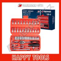 ราคา THEBOSS ประแจบล็อก บล็อกชุด 46 ชิ้น (18651782869)