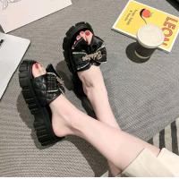 ราคา พร้อมส่ง รองเท้าแตะ สวมติดโบว์งานใหม่ เกาหลี นุ่ม เบาใส่สบาย (19924064811)