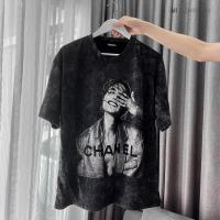 ราคา เสื้อยืดวินเทจ สกีนลายCHANEL ของแท้100 ผ้าเกรดพรีเมี่ยม (16600235200)