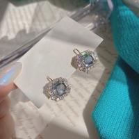 ราคา ss513 Sweetssparkles ต่างหู ต่างหูเกาหลี ตุ้มหู ต่างหูผู้หญิง ชุบทอง 14k ก้านเงินแท้ ประดับเพชร (17305176906)