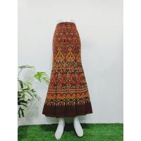 ราคา กระโปรงผ้าไทยผ้าฝ้ายพิมพ์ลาย (21069611269)
