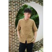 ราคา เสื้อพื้นเมืองผ้าฝ้ายคอจีนกระดุมผ่าหน้า (21322388727)