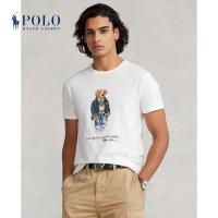 ราคา Ralph Lauren เสื้อยืดโปโล ผ้าฝ้าย พิมพ์ลายหมี RL15138S 5XL (17295641080)