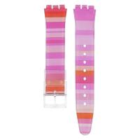 ราคา เปลี่ยนสายนาฬิกา Swatch สีรุ้ง Swatch อุปกรณ์เสริมสายนาฬิกาซิลิโคนสายนาฬิกายาง PVC 17 19มม (17647098971)