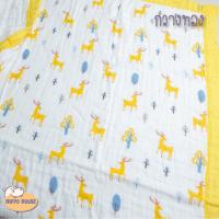 ราคา ผ้าห่อตัวมัสลินมี ขอบทอหนา 4 ชั้น ผ้าห่มมัสลิน ผ้าอ้อมมัสลิน4ชั้น (5461270953)