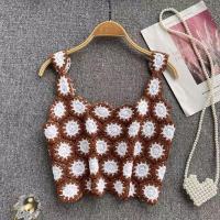 ราคา jp shop เสื้อครอปถักโครเชต์ เสื้อกล้ามครอปถักลายลูกไม้ เสื้อครอปไหมพรม (16185152805)