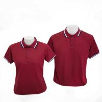 ราคา เสื้อโปโล คอปก สีแดง เลือดหมู ขลิบขาว กรมท่า (17449683226)