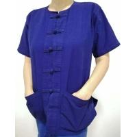 ราคา เสื้อม่อฮ่อม หม้อห้อม คอกลมกระดุมจีนผ้าฟอกอย่างดี ใส่ได้ทั้งชายและหญิง (16697649657)