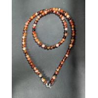 ราคา สร้อยหินมงคล หินอาเกตสีส้ม ขนาด 6 มิล แขวนพระได้ 1 องค์ (9028075168)