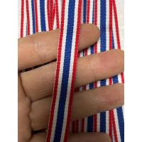 ราคา ริบบิ้นผ้า เทปแต่งลายธงชาติ ริบบิ้นธงชาติ ขนาด1นิ้ว งานดี สีวย ห่อยาว10เมตร (21408668269)