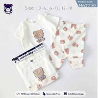 ราคา Mami baby ชุดเซ็ท เด็กผู้หญิง เด็กผู้ชาย เสื้อแขนสั้น กางเกงขายาว 3เดือน 18เดือน 3 6M 6 12M 12 18M (21384270027)