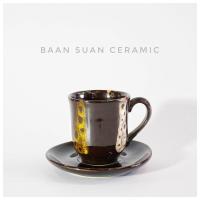 ราคา Baansuanceramic แก้วกาแฟ เซรามิค แก้วมัค ชุดกาแฟพร้อมจานรอง แก้วกาแฟเซรามิค เข้าไมโครเวฟได้ ขนาด8ออนซ์ ceramic (7882829848)