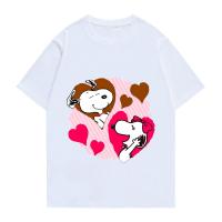 ราคา 2024 ของขวัญวาเลนไทน์ใหม่ของขวัญคู่รักเสื้อยืดครอบครัวคู่รักรักสนูปปี้คู่รักคู่เสื้อยืด (21272855628)