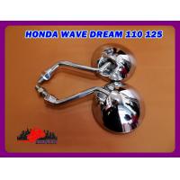 ราคา SIDE MIRROR SET CHROME 10 mm fit for HONDA WAVE DREAM DREAM110 DREAM125 กระจกมองหลัง กลมชุบ ขาชุบ HONDA WAVE DREAM 110 125 สินค้าคุณภาพดี (12465212682)