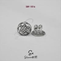 ราคา แป้นต่างหูเงินแท้ 92 5 แป้นต่างหูแบบมีลวดลาย แป้นต่างหูมีลาย (14617747586)