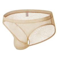 ราคา กางเกงในทรงสามเหลี่ยมเป้านูนผ้าตาข่ายซีทรูบางเฉียบเซ็กซี่กางเกงในลูกไม้สำหรับผู้ชายกางเกงในระบายอากาศดีแบบตาข่ายยั่วยวนลึกลับ (14168503890)