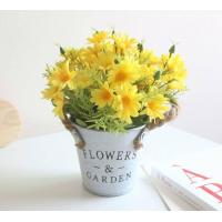 ราคา กระถางวินเทจพร้อมดอกไม้ปลอม น่ารักสดใส สูง23cm (21409388393)