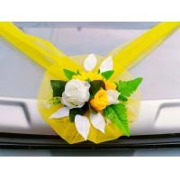 ราคา ช่อดอกไม้รถเจ้าบ่าว ดอกไม้หน้ารถเจ้าบ่าว โบว์ผูกหน้ารถงานแต่ง (20815065603)
