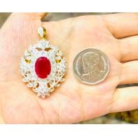 ราคา ซื้อ 10 แถม 1 จี้เพชร จี้พลอย จี้ล้อมดอกไม้ เพชรcz (21399485431)