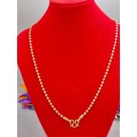 ราคา สร้อยคอเม็ดขาวล้วน สร้อย3มิติ ลายเม็ดมะยม (20227659598)