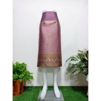 ราคา ผ้าถุงสำเร็จแบบป้ายตะขอ ไหมสั้น 04 ผ้าถุงสำเร็จ ผ้าไหมสำเร็จ (20223695420)