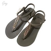 ราคา ส่งเร็วพิเศษ รองเท้าแตะคีบรัดส้นแต่งอะไหล่แท่ง (7552984082)