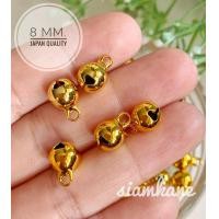 ราคา กระพรวน 8 มิล กระพรวนทองเหลือง เกรดพรีเมี่ยม Japan Quality สีทอง บรรจุ 20 50 เม็ด (12197154542)