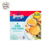 ราคา Youngs 4 Cod Fish Cakes 200g ยังส์ 4 ทอดมันปลาคอดชุบเกล็ดขนมปัง 200 กรัม (21175025320)