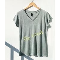 ราคา เสื้อยืด คอวี ผ้าสลาฟ อก 36 ยาว 24 (20367745658)