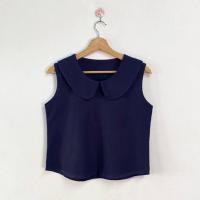 ราคา เสื้อผ้าฝ้ายคอบัวแขนกุดใส่สบาย (19195475483)