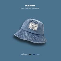 ราคา หมวกบัคเก็ต แฟชั่น หมวกลูกฟูก หมวกผ้ายีนส์ ผ้าฟอก (14125167387)