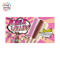 ราคา Iceland 8 Milk Lollies 280ml ไอซ์แลนด์ 8 ไอศกรีม รวมรสนม รสวานิลลา ช็อกโกแลต และสตรอเบอร์รี่ 280 มิลลิกรัม (21239034565)