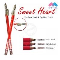 ราคา ราคายกโหล 12 ชิ้น SWEET HEART EYEBROWN PEN ดินสอเขียนคิ้วสวีทฮาร์ท แบบมีกบเหลาและแบบไม่มีกบ Sweet Heart eye brow pencil (7954604573)