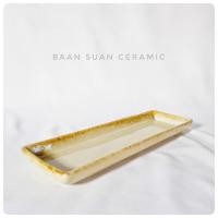 ราคา Baansuanceramic จานสี่เหลี่ยม จานซูชิ จานอาหารญี่ปุ่น จานเซรามิค จานรอง (7931399861)