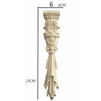 ราคา ตงหยางไม้แกะสลักไม้แท้หัวเสาสไตล์ยุโรปแกะสลักหัวเสาโรมันตกแต่งดอกไม้ไม้สติกเกอร์เตาผิงหัวประตูแกะสลักไม้ค้ำยัน (15646485597)