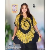 ราคา เสื้อมัดย้อม สาวอวบ ทรงกะเหรี่ยง คอวี ผ้านิ่มใส่สบาย ผอม อวบใส่ได้ รหัส 240 (21265605246)