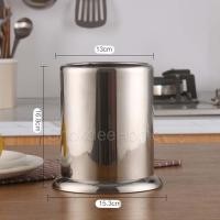 ราคา กระบอกใส่ช้อนสแตนเลส แบบเรียบไม่มีลาย มีรูด้านล่าง ขนาด10 11 13cm ที่ใส่ช้อน กระบอกใส่ช้อนส้อม (21416670414)