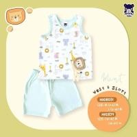 ราคา Mami babi ชุดเซ็ต เสื้อกล้าม กางเกงขาสั้น 3 6M 6 12M (21456860769)