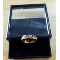 ราคา แหวนทองเหลืองประดับพลอยสีประจำวันเกิด แบบเรียบๆใส่ได้ตลอด ล้างได้ ขัดได้ แหวนพลอยสีประจำวัน แก้เคล็ดเสริมดวง BR 04 (16123458160)