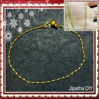 ราคา Jipatha DIY สร้อยข้อเท้า ทองเหลืองแท้ มีแบบให้เลือก 4 ลาย ข้อเท้าทองเหลืองแท้ ความยาวโดยประมาณ 23 ซม (10773867014)